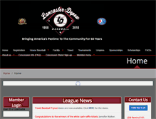 Tablet Screenshot of lancaster-depewbaseball.com